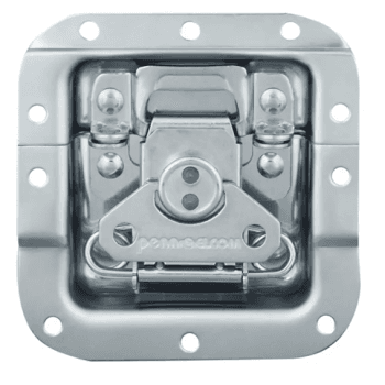 Walkasse W-CIERRE-PENNELCOM Cierre Mariposa Mediano con doble anillo para candado, plata W-CIERRE-PENNELCOM