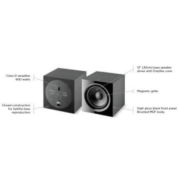 FOCAL SUB 600P Black Subwoofer SUB 600P Black