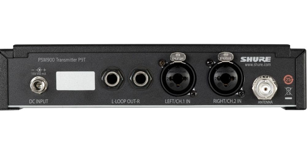 SHURE P9TE G7E Transmisor PSM900 UHF hasta 20 sistemas compatibles. 506-542MHz. P9TE G7E