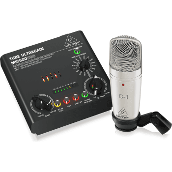 Behringer voice studio set grabación completo con micrófono de estudio