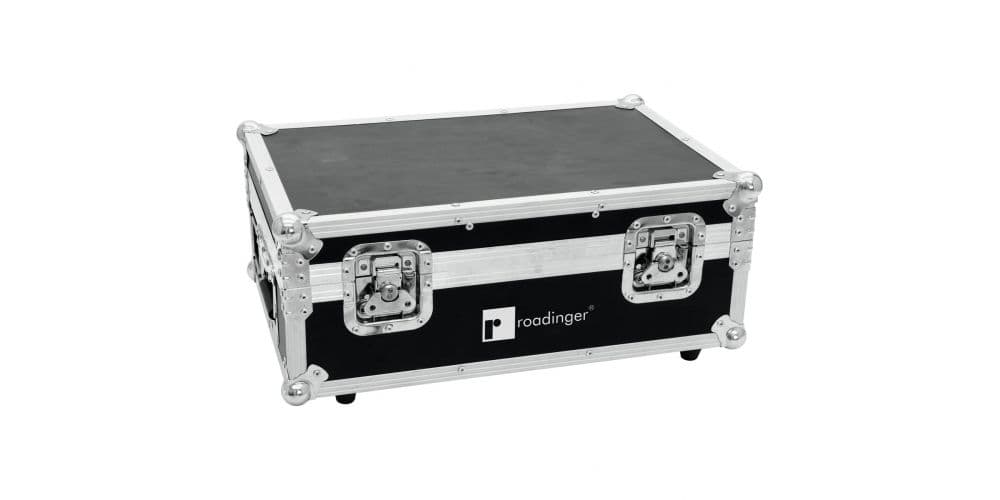 Roadinger 4x Akku TL-3 Trusslight QuickDMX Con Función de Carga Flightcase Flightcase 4x AKKU TL-3 Trusslight QuickDMX con Fu