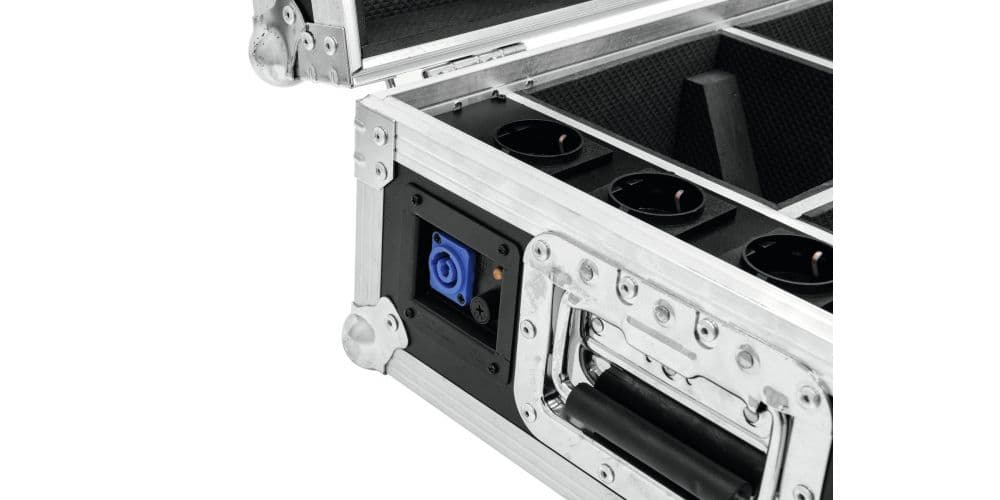 Roadinger 4x Akku TL-3 Trusslight QuickDMX Con Función de Carga Flightcase Flightcase 4x AKKU TL-3 Trusslight QuickDMX con Fu