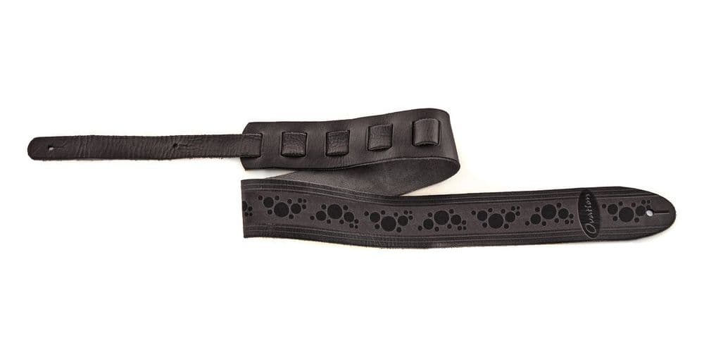 Ovation Piel Premium Black Multi-Soundhole Correa para Guitarra Piel Premium Black Multi-Soundhole