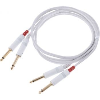 Cordial cfu 1,5 pp-snow cable 2 jack a 2 jack mono macho 1,5 metros