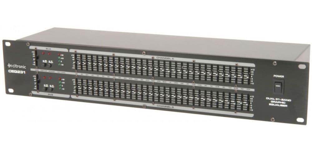 Citronic CEQ231 Ecualizador Gráfico Doble de 31 Bandas 170926 CEQ231