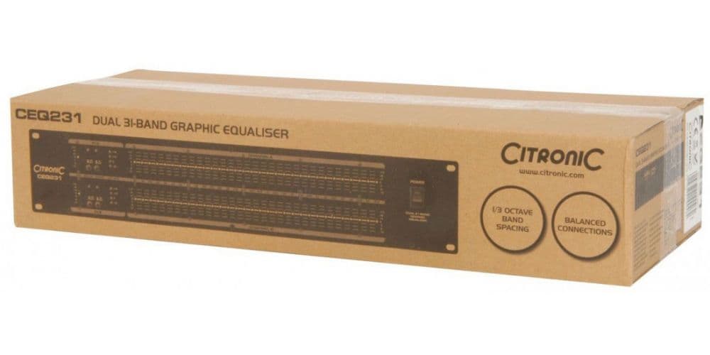 Citronic CEQ231 Ecualizador Gráfico Doble de 31 Bandas 170926 CEQ231
