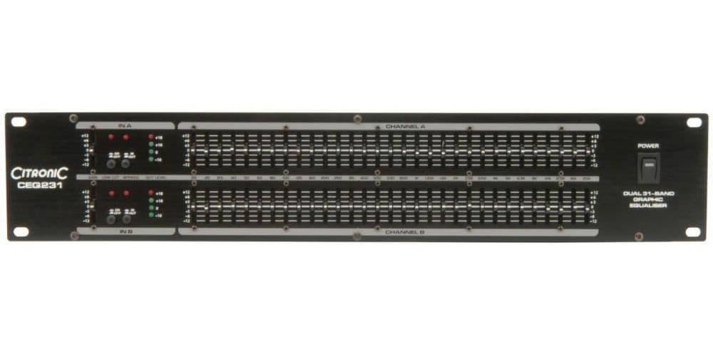Citronic CEQ231 Ecualizador Gráfico Doble de 31 Bandas 170926 CEQ231