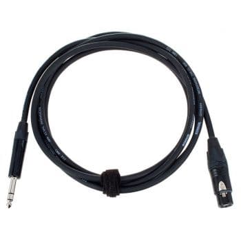 Cordial cpm 2,5 fv cable de jack balanceado a xlr hembra 2,5 metros