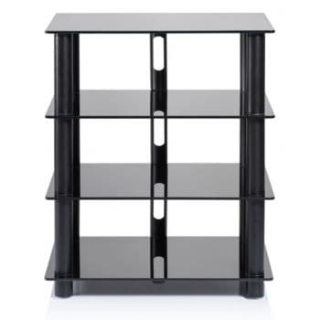 Norstone epur 4 black mueble hi-fi de 4 baldas