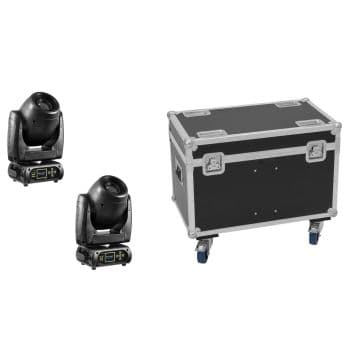 Eurolite set 2x dmh-80 led spot + case