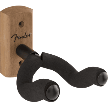 Fender essentials wall hanger, walnut soporte guitarra