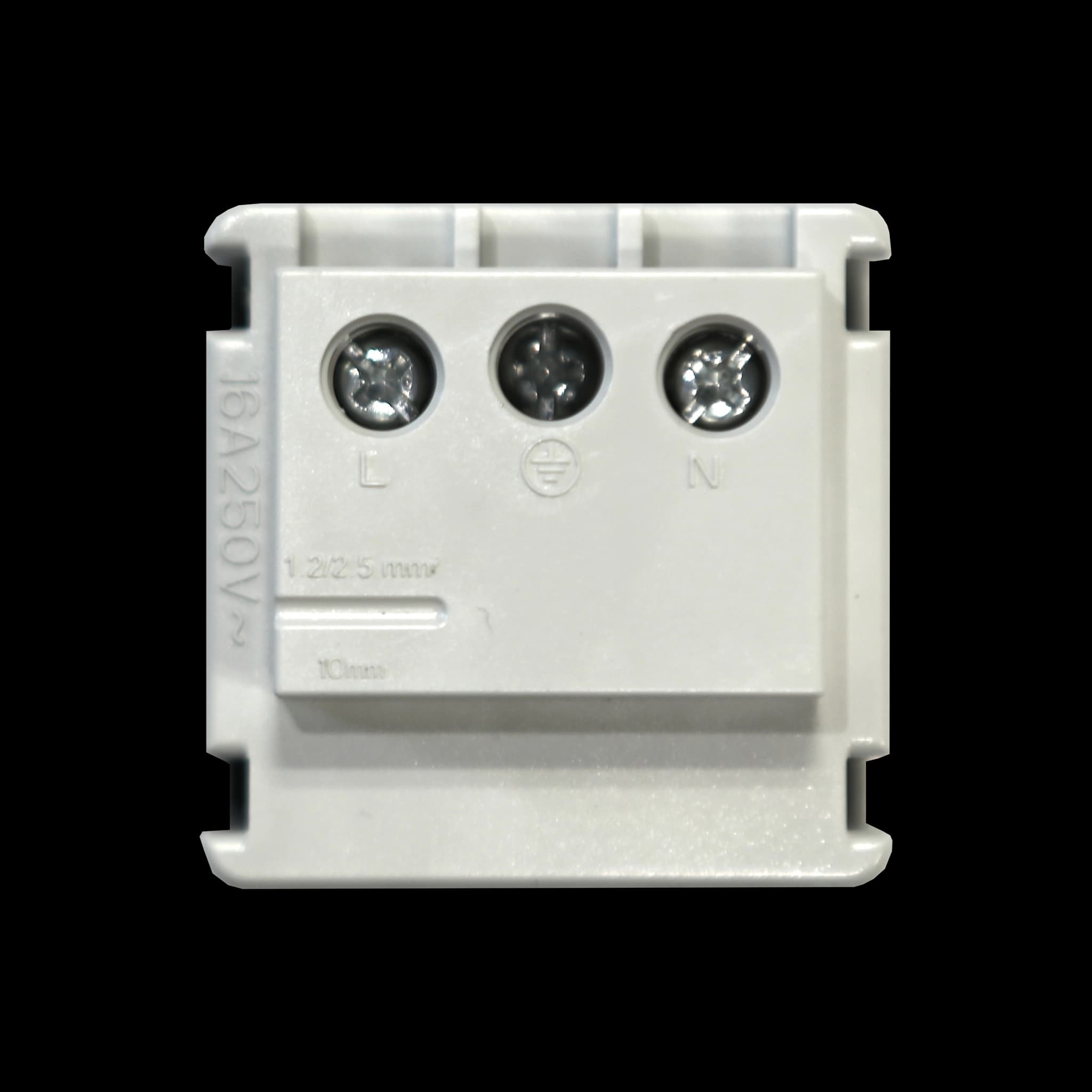 PROCAB CP45PG/B Módulo de conexión - Toma de corriente alemana Negra PROCAB CP45PG/B