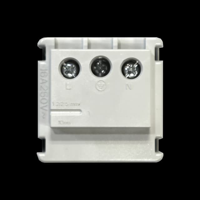 PROCAB CP45PG/B Módulo de conexión - Toma de corriente alemana Negra PROCAB CP45PG/B