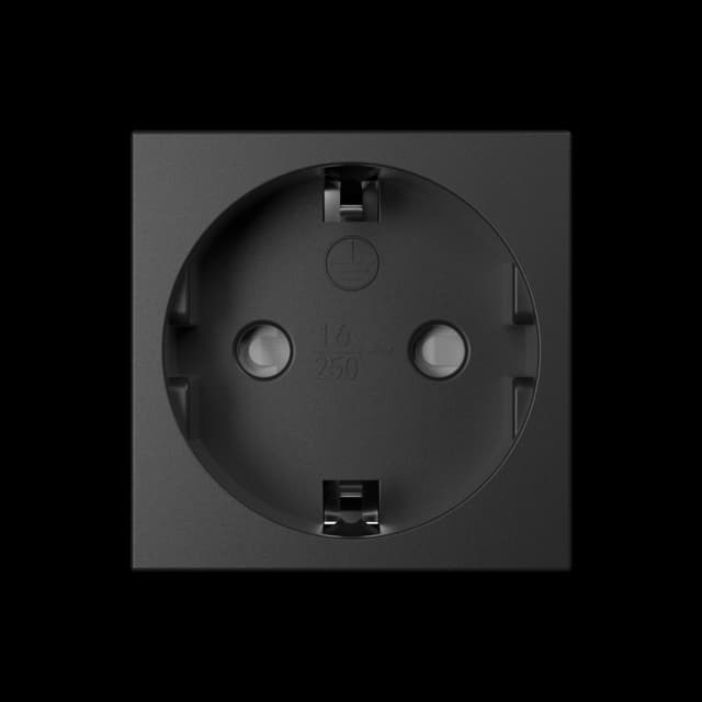 PROCAB CP45PG/B Módulo de conexión - Toma de corriente alemana Negra PROCAB CP45PG/B