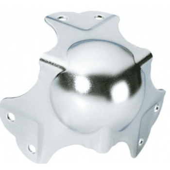 Adam hall hardware 41046 - cantonera de bola grande con paso perfil 35 mm 6 patas