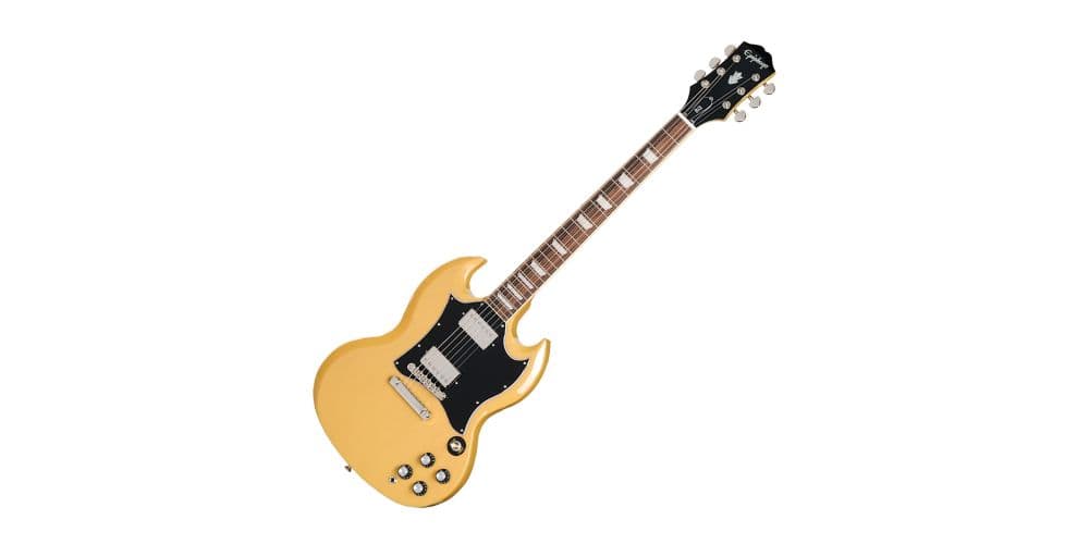Epiphone SG Standard GTV Yellow Guitarra Eléctrica con funda TV Yellow