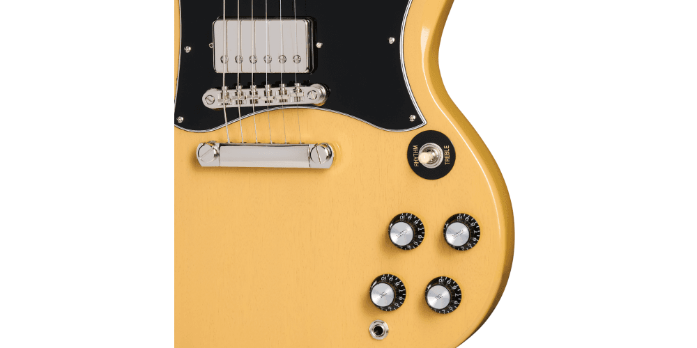 Epiphone SG Standard GTV Yellow Guitarra Eléctrica con funda TV Yellow