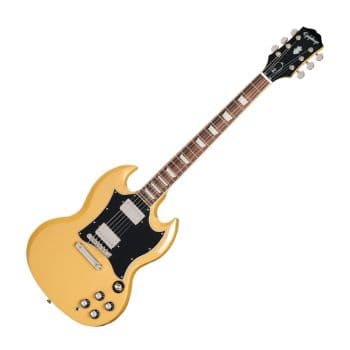 Epiphone SG Standard GTV Yellow Guitarra Eléctrica con funda TV Yellow