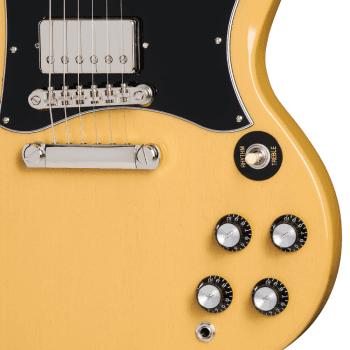 Epiphone SG Standard GTV Yellow Guitarra Eléctrica con funda TV Yellow
