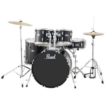 Pearl roadshow studio jet black 20 + platos rs505c studio negra