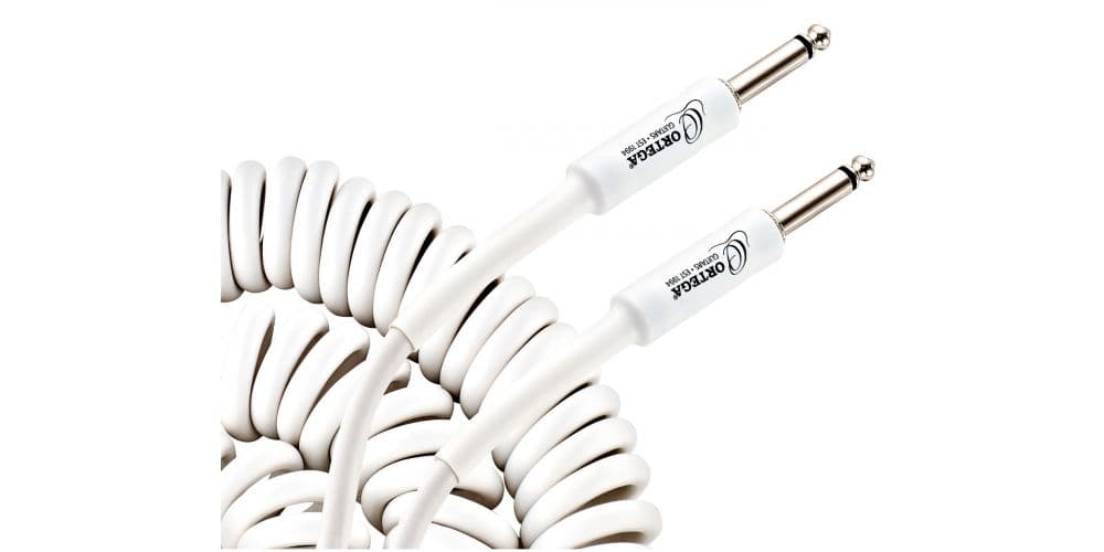 Ortega ORCCIS-30WH. Cable de Guitarra 9 Metros White ORCCIS-30WH