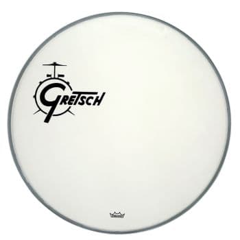 Gretsch Drums GRDHCW22O Parche Bombo 22 Pulgadas Ambassador blanco rugoso GRDHCW22O
