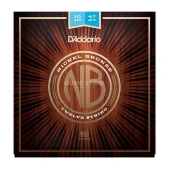 D´addario NB1047-12 Juego de cuerdas para guitarra acústica NB1047-12 Nickel Bronze Set