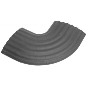 Defender office c grey curva de 90° gris para pasacables 85160 de 4 canales