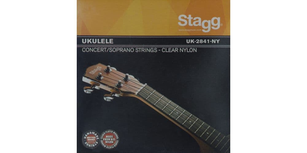Stagg UK-2841-NY Juego de cuerdas de nailon transparente para ukelele UK-2841-NY