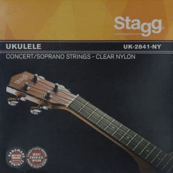 Stagg UK-2841-NY Juego de cuerdas de nailon transparente para ukelele UK-2841-NY