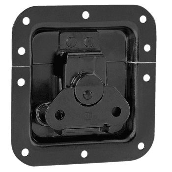 Adam hall 17291s blk - cierre de mariposa mediano con muelle sin manivela de 12mm de profundidad, negro