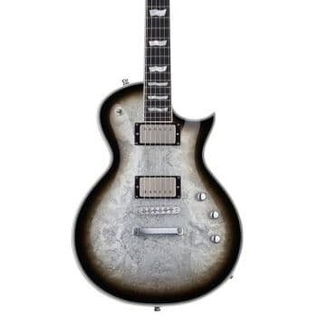 Esp eclipse custom silver liquid metal burst guitarra eléctrica