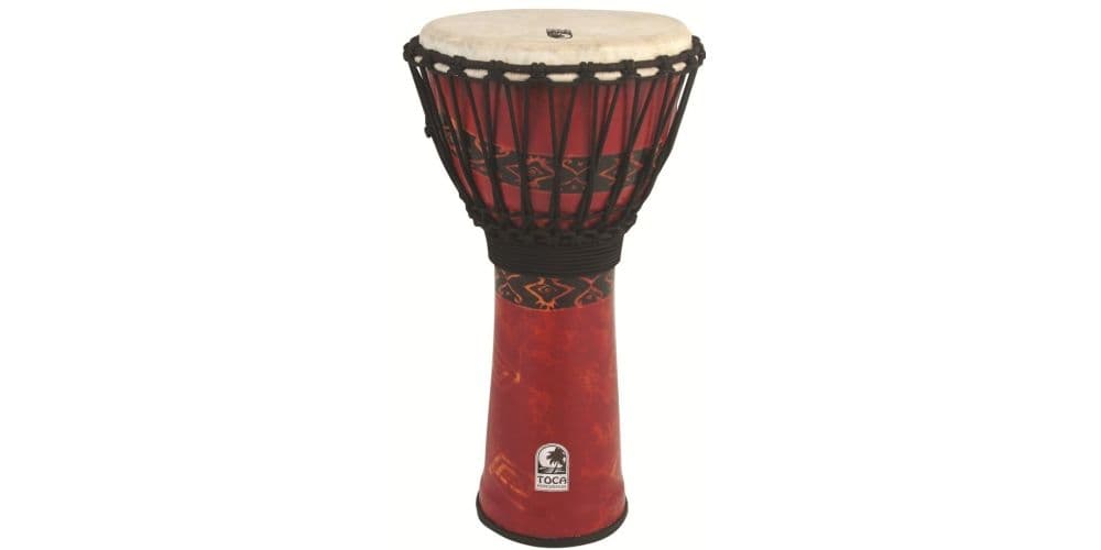 Toca Percussion SFDJ-9RP Bali Red Djembe Freestyle Afinación cuerda SFDJ-9RP