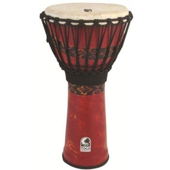 Toca Percussion SFDJ-9RP Bali Red Djembe Freestyle Afinación cuerda SFDJ-9RP