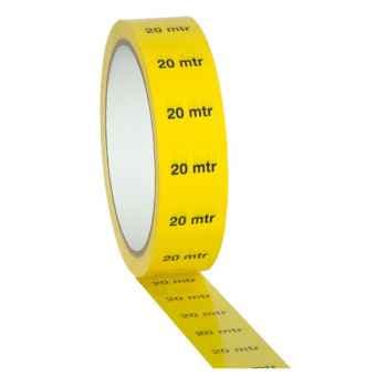 Showtec markertape 25 mm/33 m cinta marcadora amarilla 20 mtr 90629y