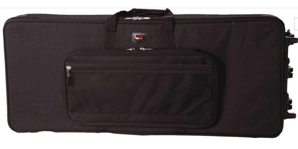 Gator GK-61-SLIM Funda Rígida de Teclado Slim 61 Note con Ruedas GK-61-SLIM