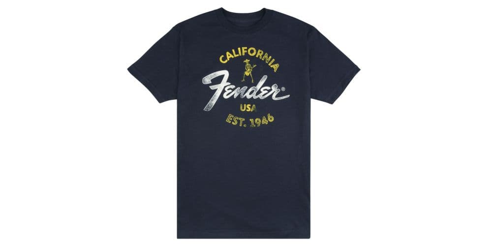 Fender Baja Blue T-Shirt Talla S BAJA BLUE T-SHIRT, BLUE S