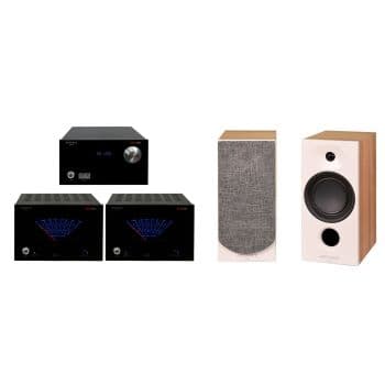 Advance paris px-1 bk+ bx-2 bk + kc400 evo lightwood conjunto de audio