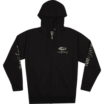 Evh wolfgang sudadera con capucha negra y camuflada talle l