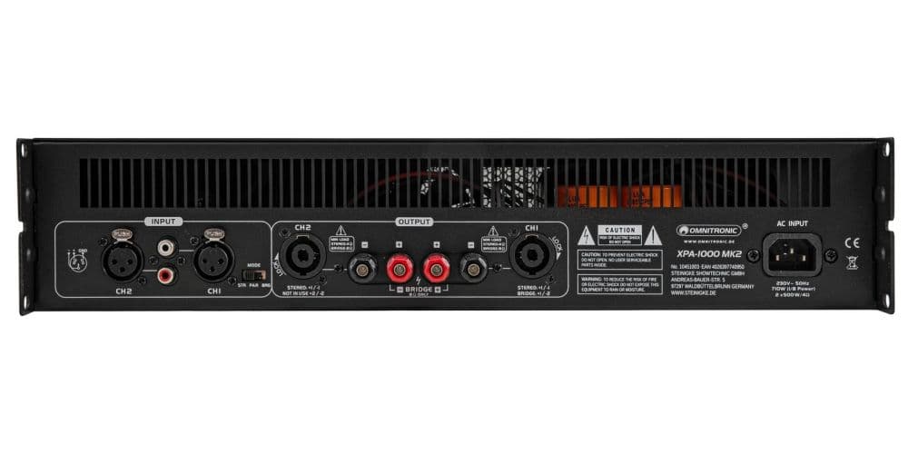 Omnitronic XPA-1000 MK2 Etapa de Potencia XPA-1000 MK2