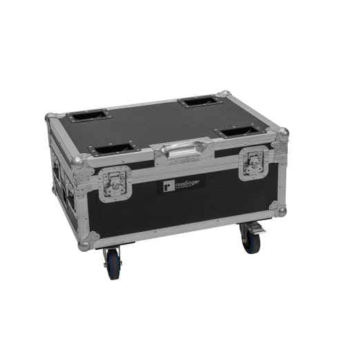 Roadinger 6x AKKU IP TL-3 QCL Flightcase con función de carga y ruedas 6x AKKU IP TL-3 QCL