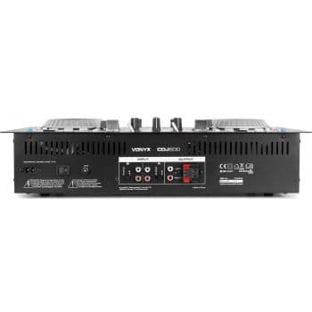 Vonyx CDJ-500 CD Doble USB Reproductor Profesional Con Amplificador 200W. 172810 CDJ 500