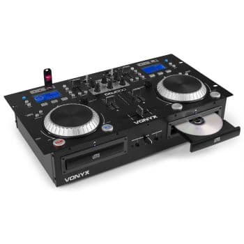 Vonyx CDJ-500 CD Doble USB Reproductor Profesional Con Amplificador 200W. 172810 CDJ 500