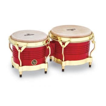 Lp m201 set de bongos 7 1/4 y 8 5/8 rojo