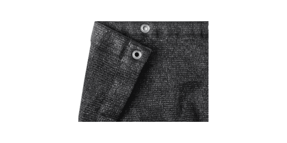 Adam Hall Accesorios 0158 X 45 B - Tul tipo 203 de 4x5 m, con Ojales, Negro 0158 X 45 B