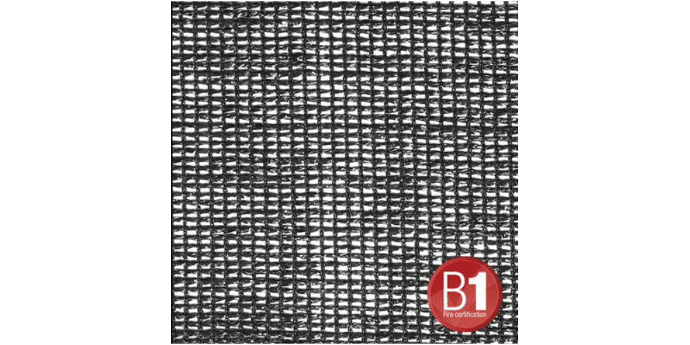 Adam Hall Accesorios 0158 X 45 B - Tul tipo 203 de 4x5 m, con Ojales, Negro 0158 X 45 B