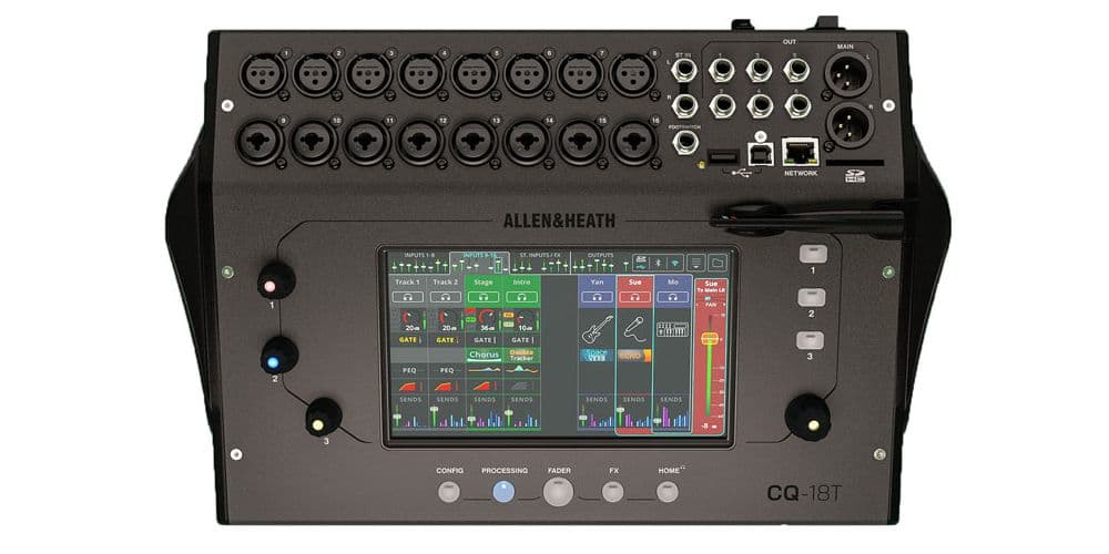 Allen & Heath CQ18T Mesa Digital con Pantalla de 7" ( REACONDICIONADO ) CQ18T