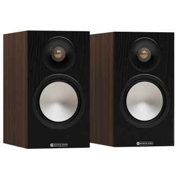 Monitor audio bronze 7g 50 walnut altavoces estantería