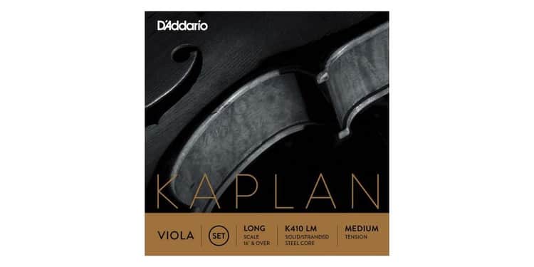 D´addario ka410 juego de cuerdas kaplan amo para viola, escala larga, tensión fuerte