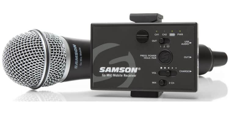 Samson go mic mobile handheld sistema inalámbrico para smartphones, tablets, camaras y pcs